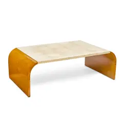 Maurice Rinck, Coffee Table, shagreen, birdseye maple, with impressed mark 'RINCK 115 F