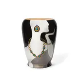 Longwy, Silhouette Vase, designed by Danillo Curetti, glazed earthenware, signed, numbered 2 of 50, and with Longwy mark on underside