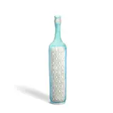 Guido Gambone, Blue and White Bottle-Form Vase