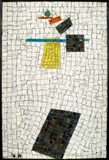 Heidi Melano, Suprematist Mosaic Panel, after Kazimir Malevich, glass tile, plaster, initialed 'KM' lower left