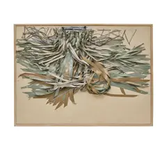 George Dunbar, From Atchafalaya (Rag Series), acrylic on fabric strips attached to canvas