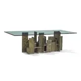 Paul Evans, Sculpted Bronze Skyline Dining Table