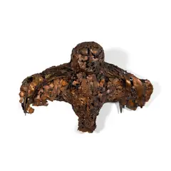 Owl by Eila Hiltunen, welded copper, stamped 'EILA HILTUNEN', sold Jul 2021