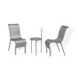 Philippe Starck, Pair of Romantica Chairs with Mickville Side Table