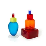 Marco Zanini, Chiri Vase and Kita Vase, for Memphis Milano, blown glass, both incised 'M