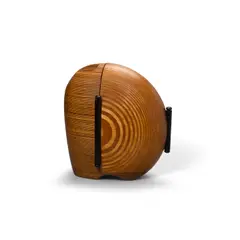 Ray Jones, Full Term, okoume plywood, ebony, curly avodire, signed 'Ray Jones', titled and dated on underside