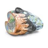 Michael Lucero, Dreamer's Head, 1984-85, painted and glazed earthenware, incised 'Michael Lucero 1984-85 N