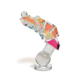 Untitled by Toland Sand, cut and polished cold-worked glass, signed 'T, sold Jul 2021