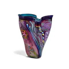 James Nowak, Vase, blown glass, incised 'Nowak' and numbered 'T2H4' on the underside