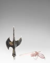 Halberd Balde by Ermanno Nason, for Vetreria Gino Cenedese, scavo glass applied with gold leaf, sold Jun 2021