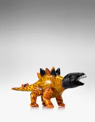 Monumental Stegosaurus by Antonio da Ros, for Vetreria Gino Cenedese, from Dinosaurs/Fossils series, applied glass with battuto carving to the head, sold Jun 2021