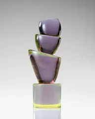 Abstract Form by Ermanno Nason, for Vetreria Gino Cenedese, solid glass, offered Jun 2021