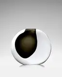 Antonio da Ros, Sasso Momento Vase, for Vetreria Gino Cenedese, deep brown sommerso glass