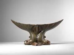 Édouard-Marcel Sandoz, Deux Poissons, patinated bronze