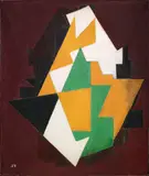 Jacques Villon, Composition sur Fond Brun