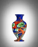 Murrine Floreali Vase by Vetreria Artisti Barovier, blown glass applied with glass murrines and canes, sold Jun 2021
