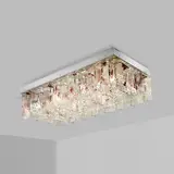 I.V.R. Mazzega, Ceiling Lamp, glass, aluminum