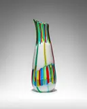Anzolo Fuga, Vase with Multicolored Rods