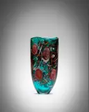 Lino Tagliapietra, Vase, blown glass, internally decorated and incised, engraved 'LINO TAGLIAPIETRA 1991'
