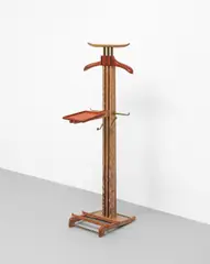 Untitled by Paul Dupré-Lafon, Limed oak, Hermès leather, brass, sold Oct 2021