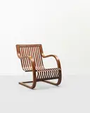 Ubunji Kidokoro, Armchair, designed 1937, Bamboo, brass