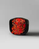 Venini, Murrine rosso nero vase