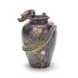 Doulton Lambeth, Dragon vase, 1880, Glazed earthenware, incised decoration and dragon in high relief