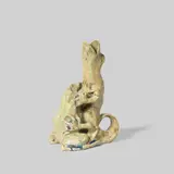 Alexandre Bigot, Chamberstick, circa 1892, Glazed stoneware