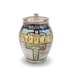 della Robbia, Apple jam pot, 1894, Glazed earthenware