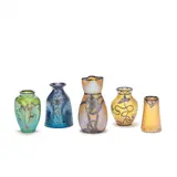 Loetz, A group of five small vases