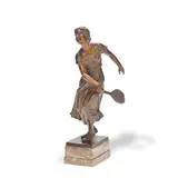 Franz Seifert, Tennis player, circa 1920, Bronze, marble base