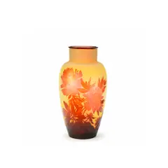 Émile Gallé, Monumental peony vase, 1925-1936, Cameo glass