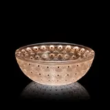 René Lalique, 'Nemours' bowl, designed 1929, Sepia stained glass, enamel decoration