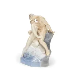 Theodor Lundberg, for Royal Copenhagen, Glazed porcelain
