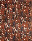 Keith Vaughan, Two panels of 'Green Man' furnishing fabric, designed 1957