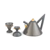 Matteo Thun, 'Nefertiti' teapot, cup, and egg cup, designed 1981