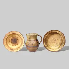 Leach Pottery and Winchcombe Pottery by Michael Cardew, Glazed earthenware, incised and painted designs, sold Dec 2021
