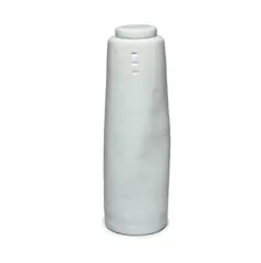 Edmund de Waal, Tall lidded jar, circa 1999, Porcelain, pale blue celadon glaze