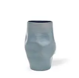 Nicholas Arroyave-Portela, Vase, circa 1996, Earthenware, matt blue with interior shiny blue glaze