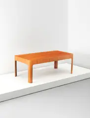 Isamu Kenmochi, Coffee table, model no. SM6002, designed for the National Kyoto Conference Centre, 1961, Japanese elm-veneered plywood