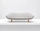 Fredrik A. Kayser, Untitled, Teak, linen upholstery
