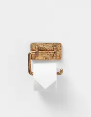 Protoype 'Mauriziø' toilet roll holder by Studio Job, 2017, Polished bronze, sold May 2021