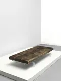 Daybed, model no. PK 80, produced 1957-1981 by Poul Kjærholm, Leather, stainless steel, painted plywood, rubber, sold May 2021