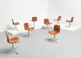 Poul Kjærholm, Set of eight dining chairs, model no. PK 9, produced 1960-1981