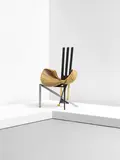 Paolo Deganello, 'Documenta' chair, designed 1987, Painted steel, steel, aluminium, cane, leather, plastic