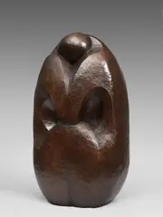 'Couple enlacé en forme de cœur', designed 1948-1950, later cast 1972 by Ferdinand Parpan, Patinated bronze, offered May 2021