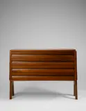 Angelo Mangiarotti and Bruno Morassutti, Modular drawer unit, 1955, Walnut, walnut-veneered plywood