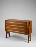 Angelo Mangiarotti and Bruno Morassutti, Modular drawer unit, 1955, Walnut, walnut-veneered plywood