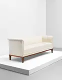 Birger Hahl, Three-seater sofa, designed for the Parliament House, Helsinki, 1931, Ash, fabric