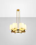 Paavo Tynell, Six-armed ceiling light, from a private commission, Finland